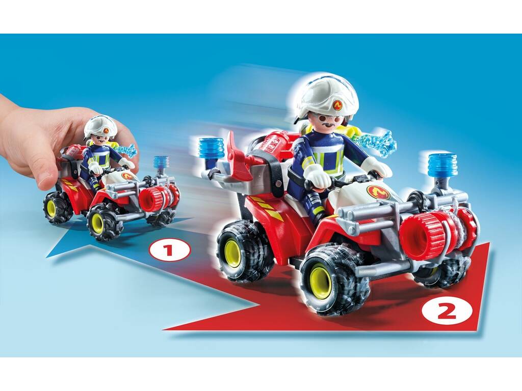 Playmobil Action Heroes Quad dei Pompieri