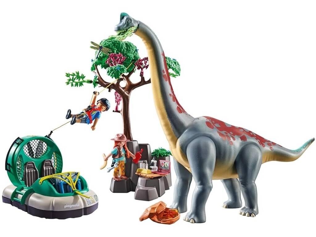 Playmobil Dinos Braquiossauro com Aerodeslizador