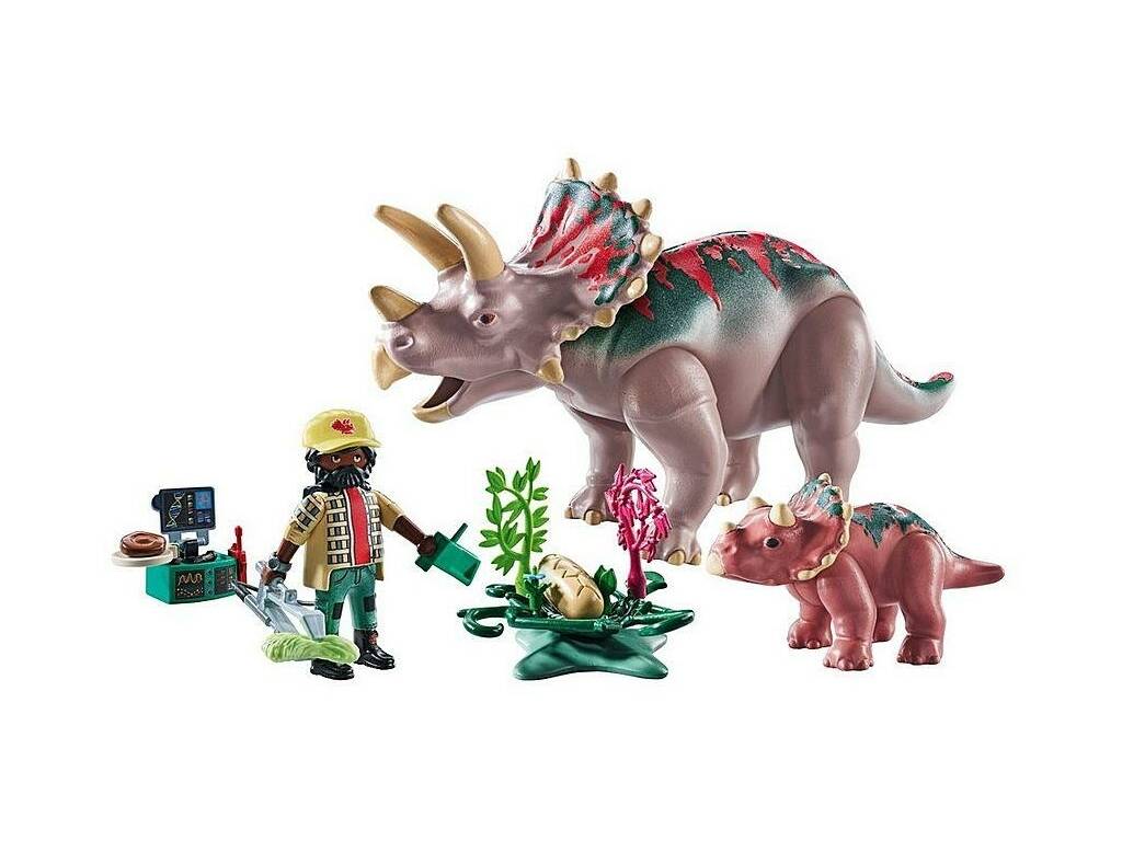 Playmobil Dinos Famiglia di Triceratops