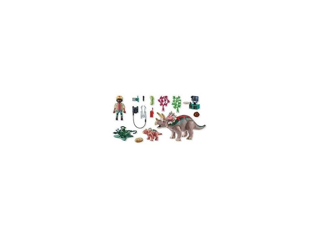 Playmobil Dinos Famiglia di Triceratops