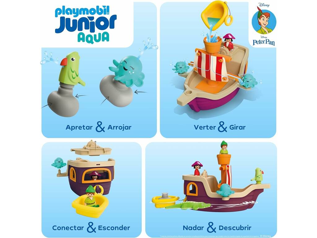 Playmobil Junior Disney Peters Pans Piratenschiff