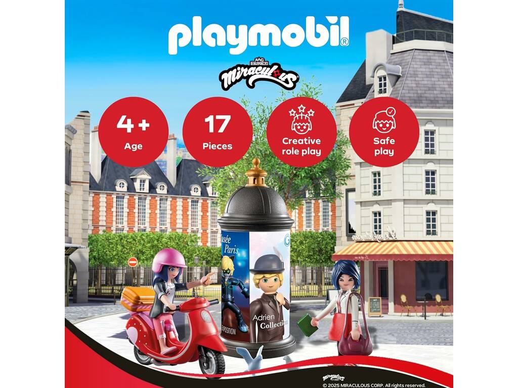 Playmobil Miraculous Ladybug Scooter Ride in Paris