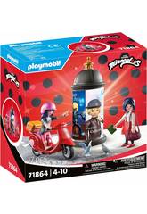 Playmobil Miraculous Ladybug Spazierfahrt mit dem Scooter durch Paris