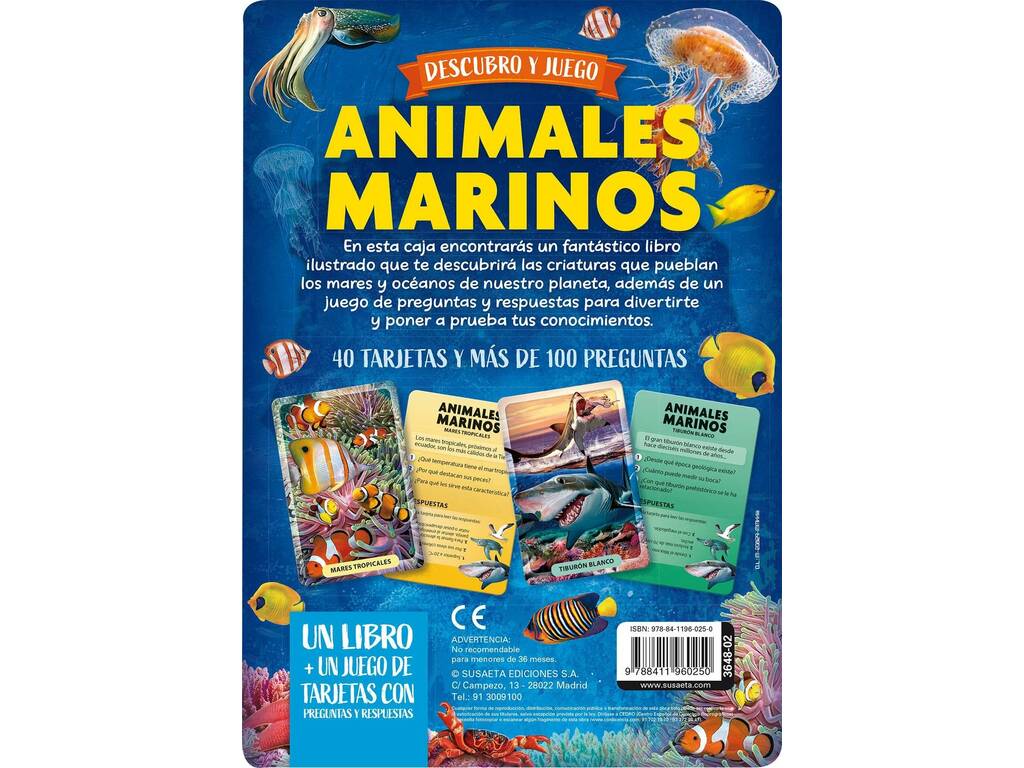 Libro Scopro e gioco Animali marini