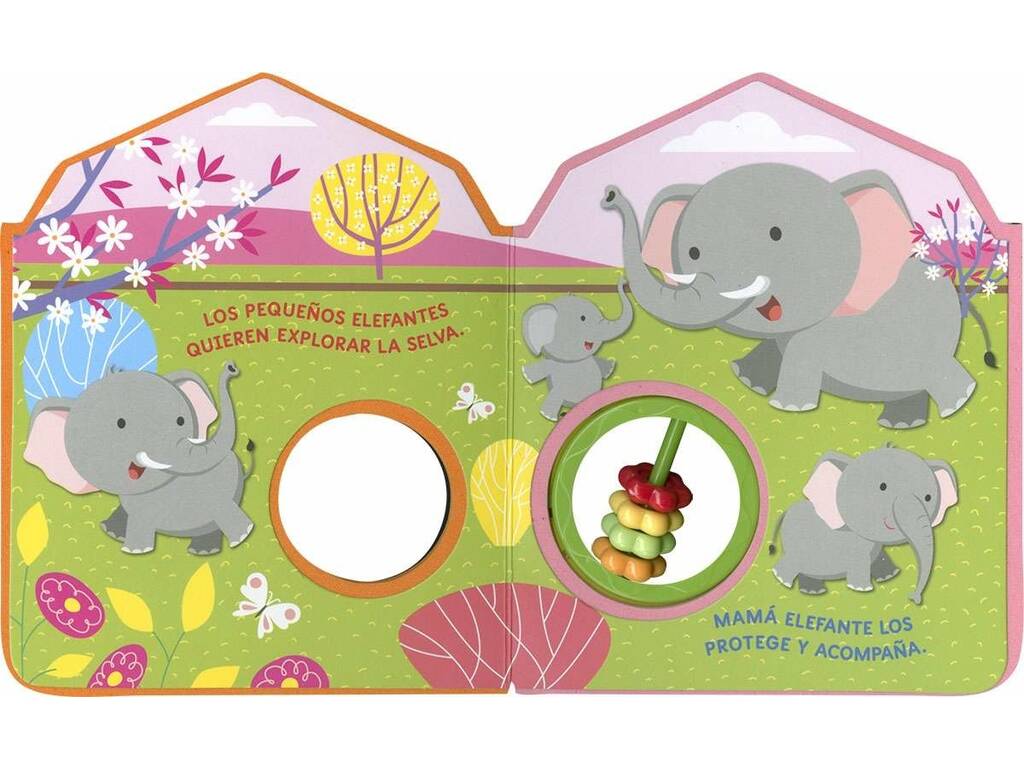 Libro con sonaglio Animali selvatici