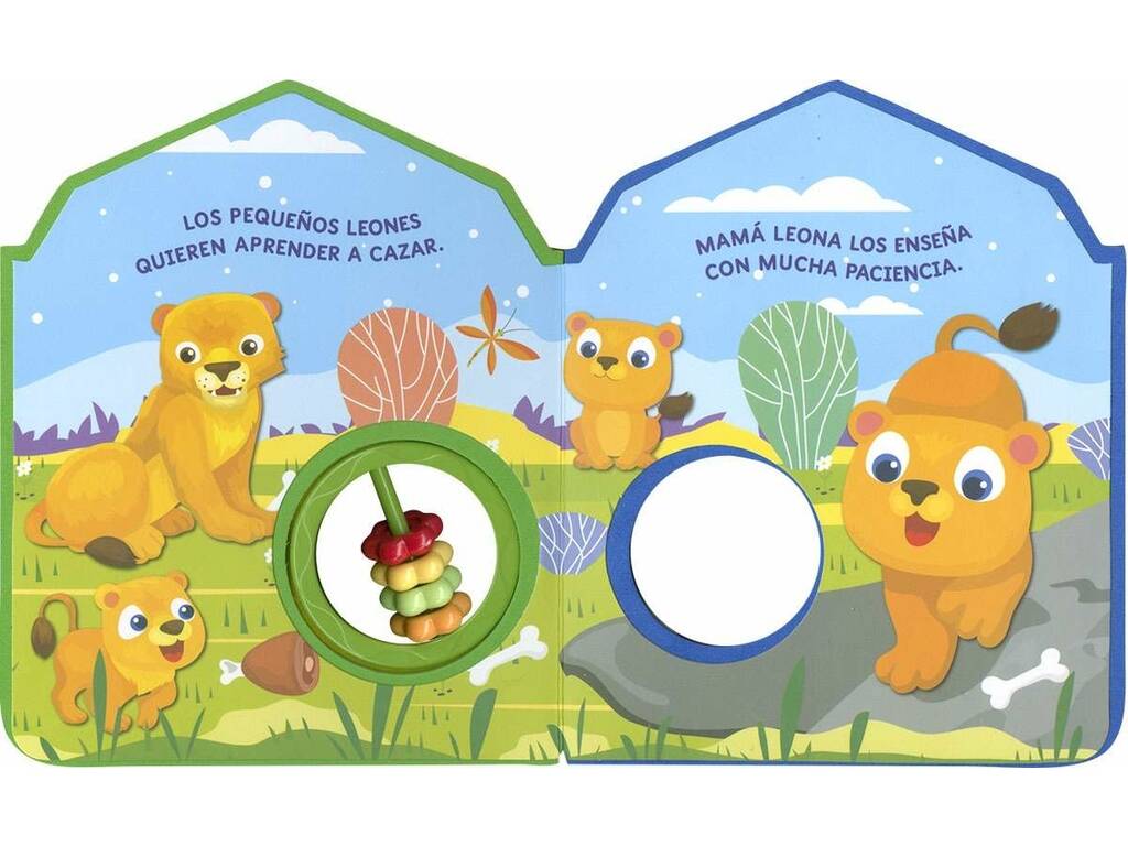 Libro con sonaglio Animali selvatici