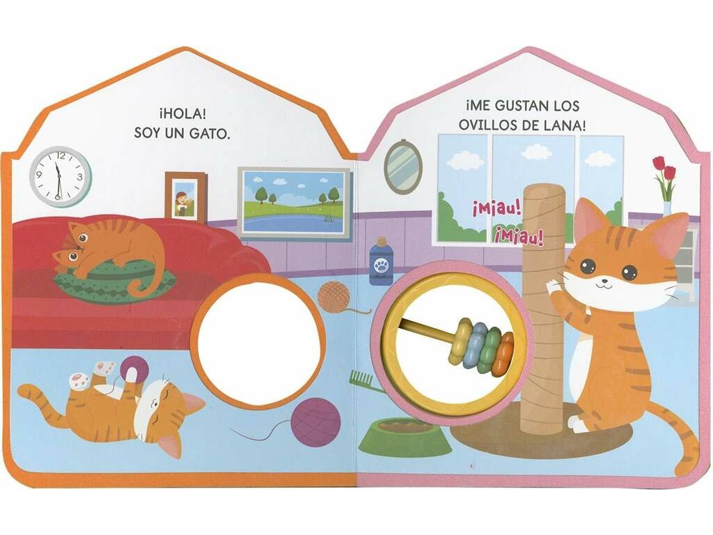 Libro con sonaglio Amici animali