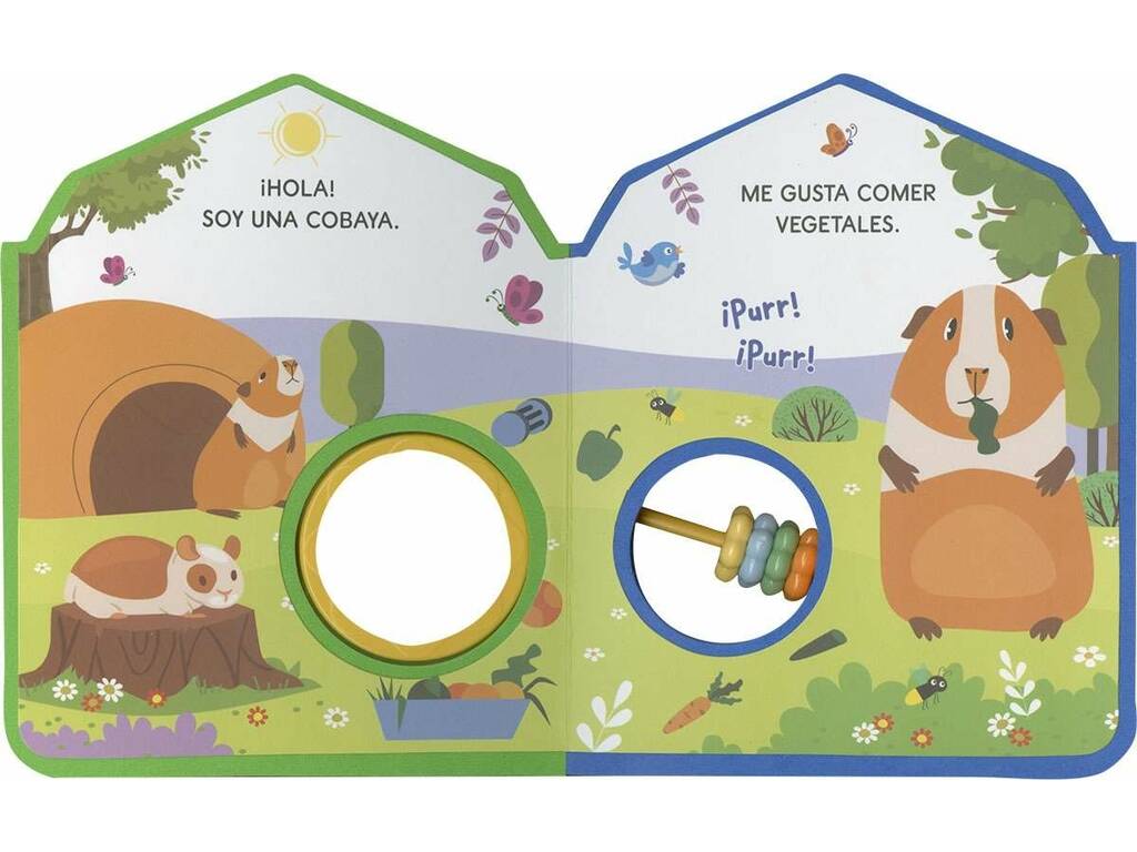 Libro con sonaglio Amici animali