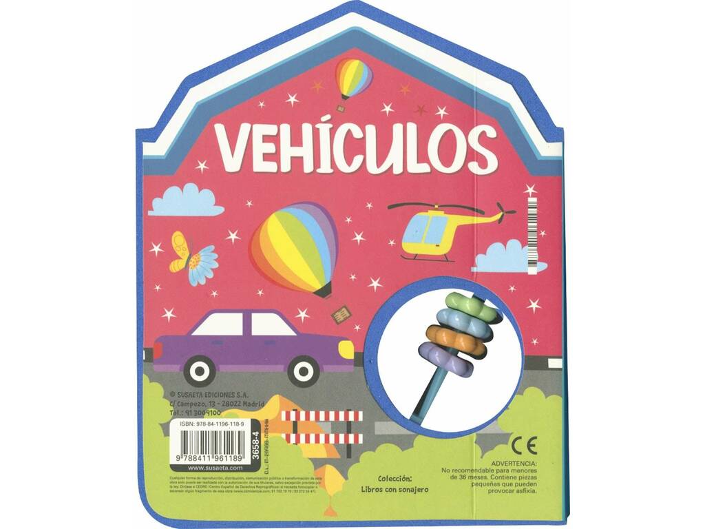 Libro con sonaglio Veicoli