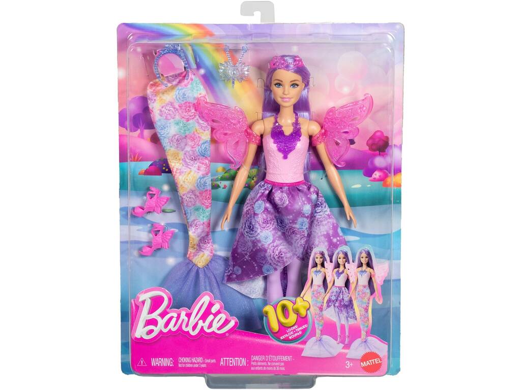 Barbie Fantasia Bambola con 10 look diversi