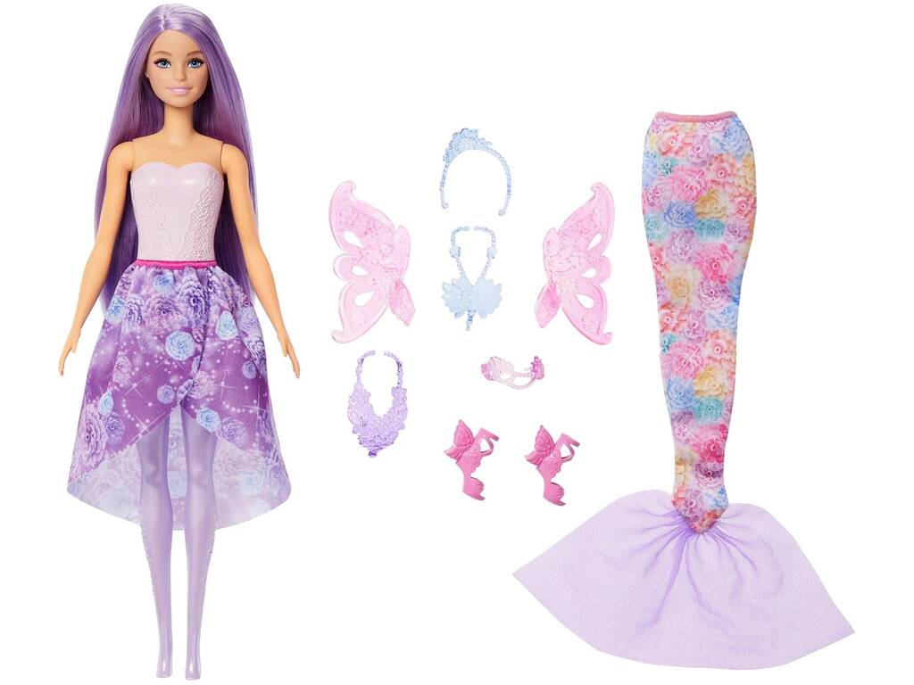 Barbie Fantasia Bambola con 10 look diversi
