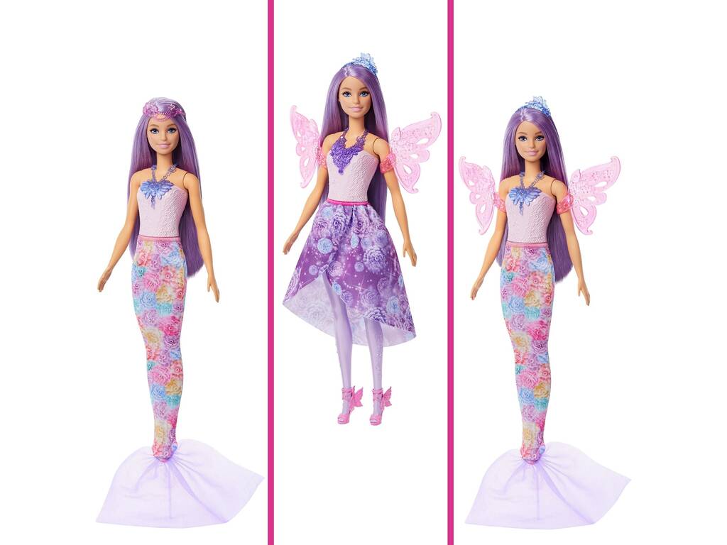 Barbie Fantasia Bambola con 10 look diversi