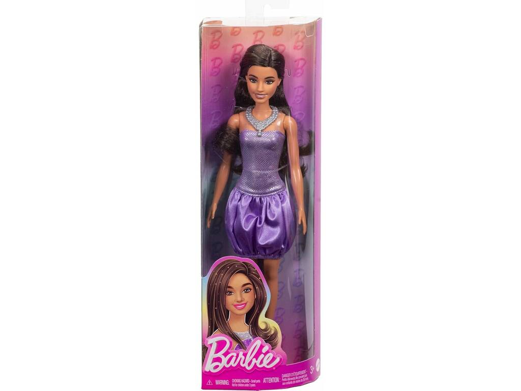 Barbie Bambola con vestito lilla