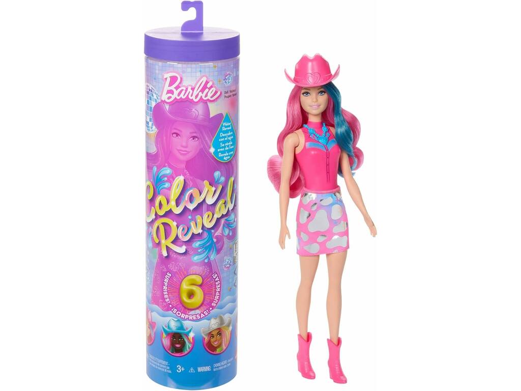 Barbie Color Reveal Disco Star Bambola a sorpresa con accessori