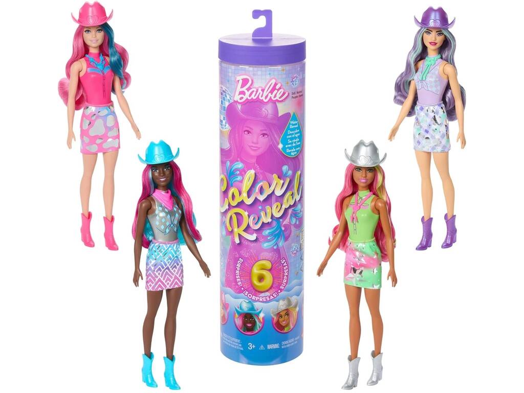 Barbie Color Reveal Disco Star Bambola a sorpresa con accessori