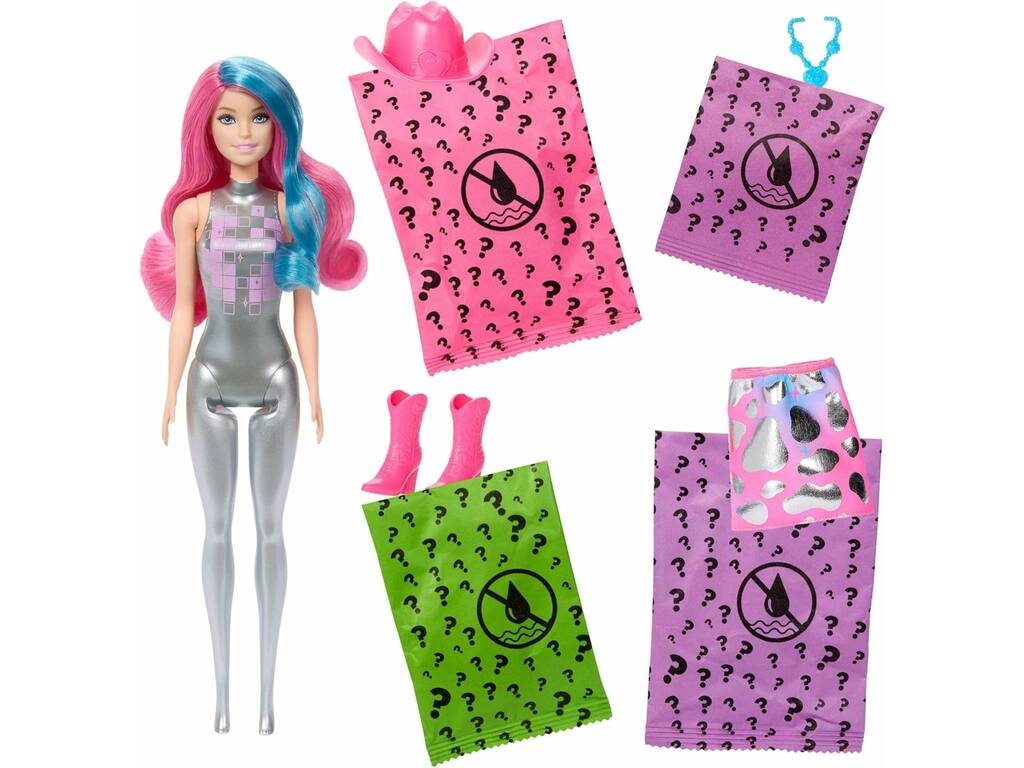 Barbie Color Reveal Disco Star Bambola a sorpresa con accessori