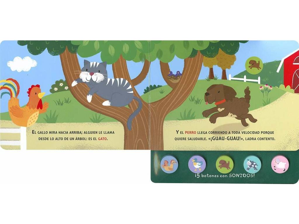 Libro Cinque suoni La fattoria con bottoni