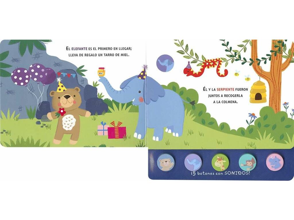 Libro Cinque suoni Il compleanno con i pulsanti