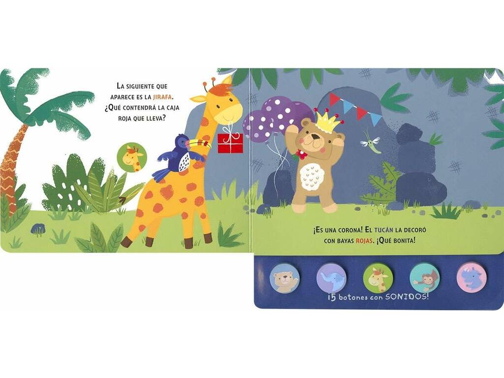 Libro Cinque suoni Il compleanno con i pulsanti