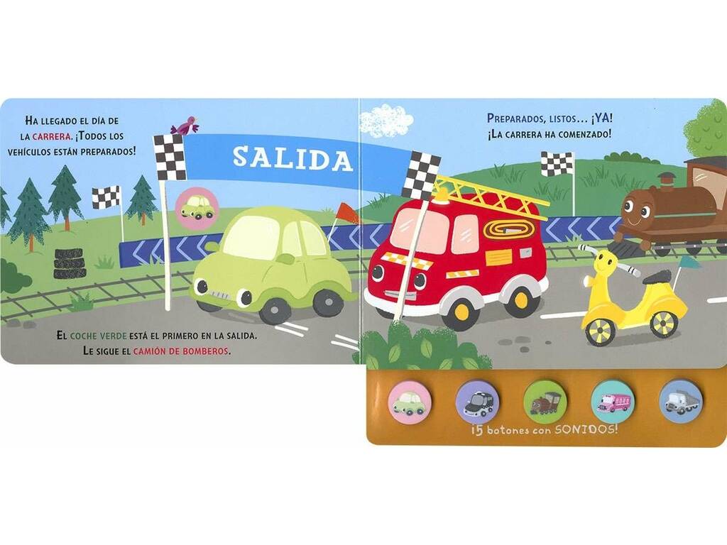 Libro 5 suoni La corsa con i bottoni