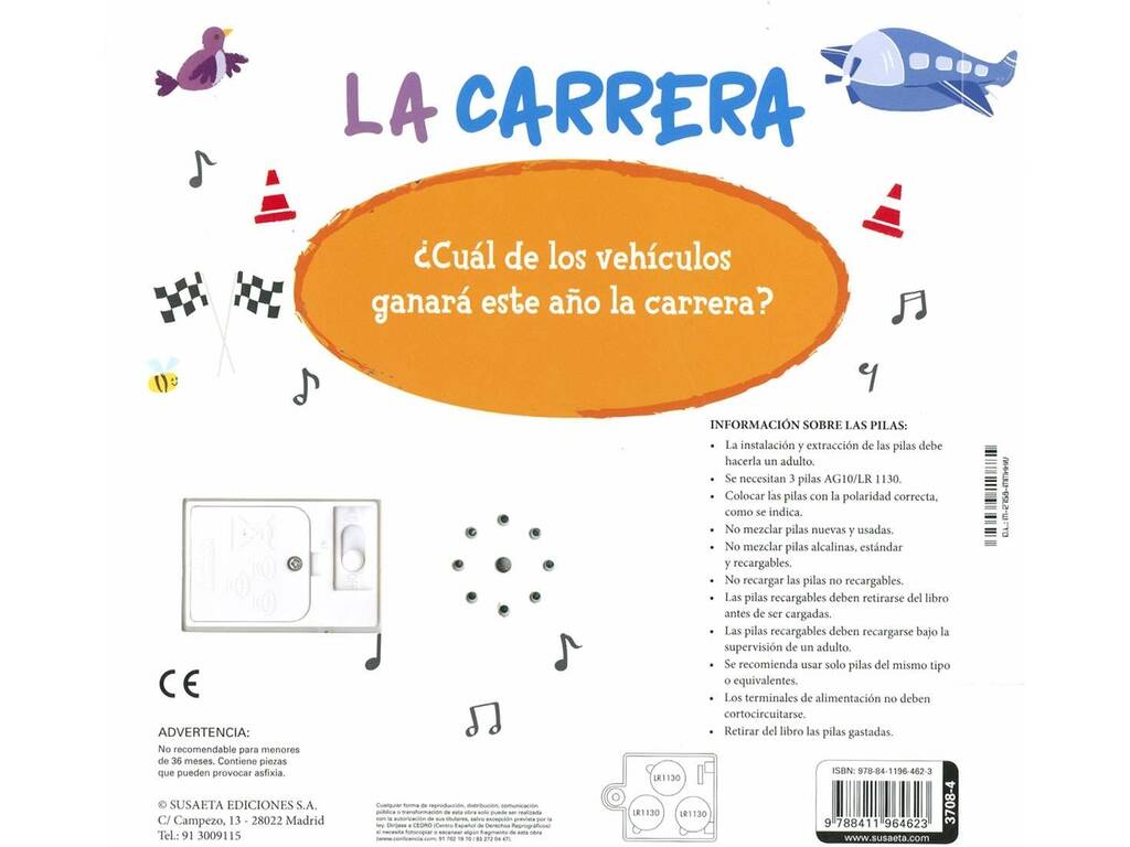 Libro 5 suoni La corsa con i bottoni