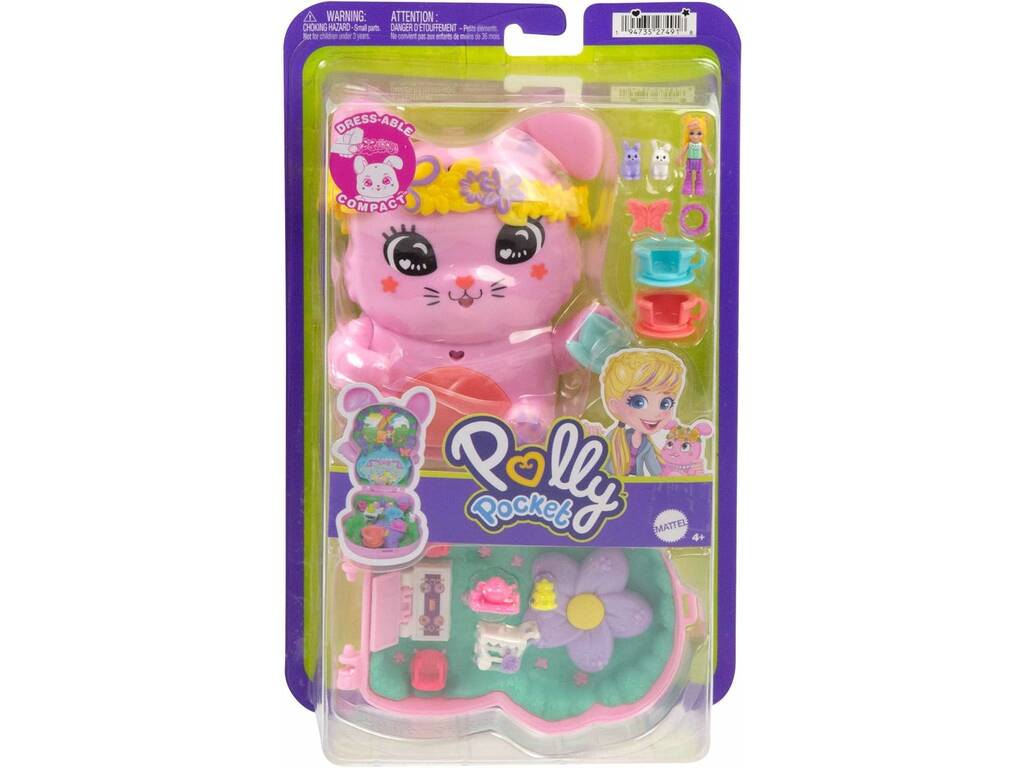 Polly Pocket Astuccio Animale con figura e accessori