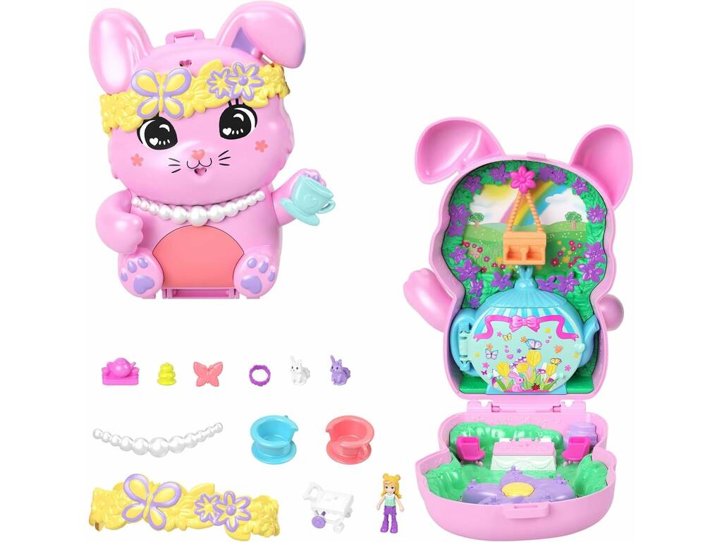 Polly Pocket Astuccio Animale con figura e accessori