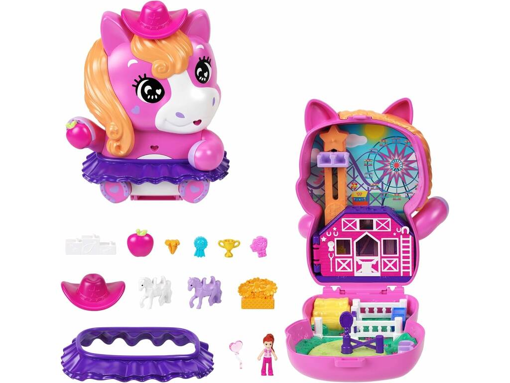 Polly Pocket Astuccio Animale con figura e accessori