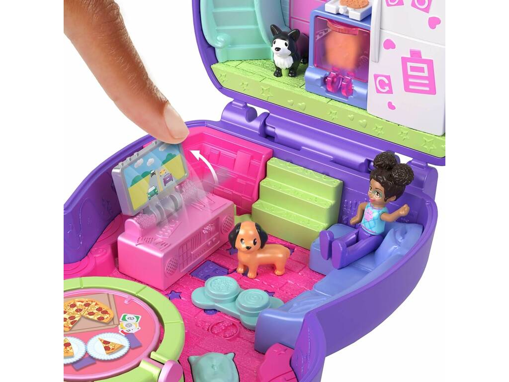 Polly Pocket Astuccio Animale con figura e accessori