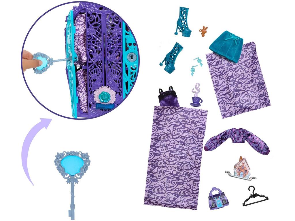 Monster High Skulltimate Secrets Garden Mysteries Muñeca Twyla con Armario