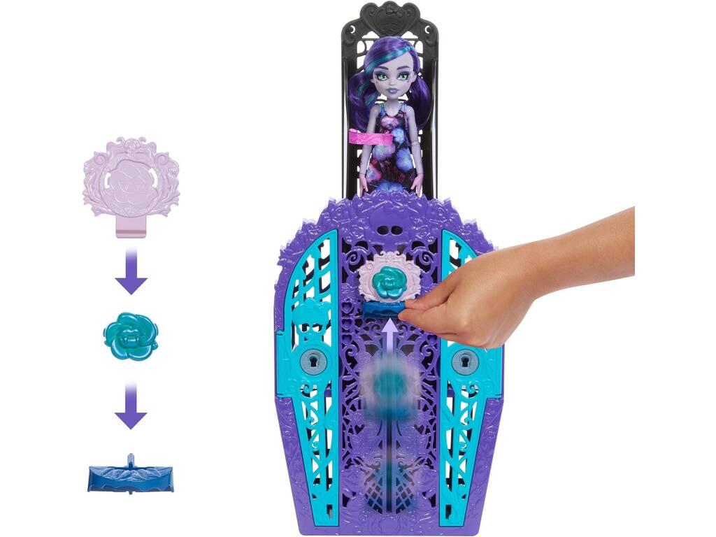 Monster High Skulltimate Secrets Garden Mysteries Muñeca Twyla con Armario