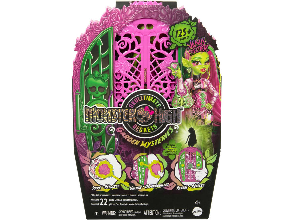 Poupée Monster High Skulltimate Secrets Garden Mysteries Venus McFlytrap avec armoire