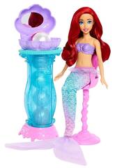 Poupée Disney Princesse Ariel avec table d'habillage dépliable