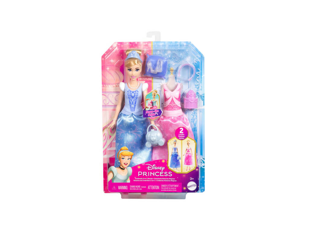 Disney Principesse Bambola Storie di Cenerentola 2 in 1