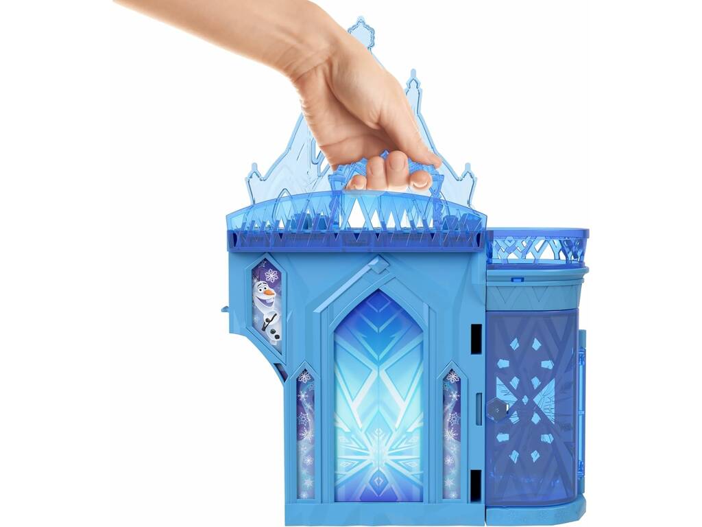 Disney Frozen Castello di Ghiaccio con bambola Elsa, Olaf e accessori