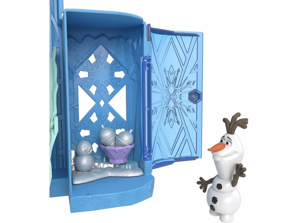 Disney Frozen Castello di Ghiaccio con bambola Elsa, Olaf e accessori