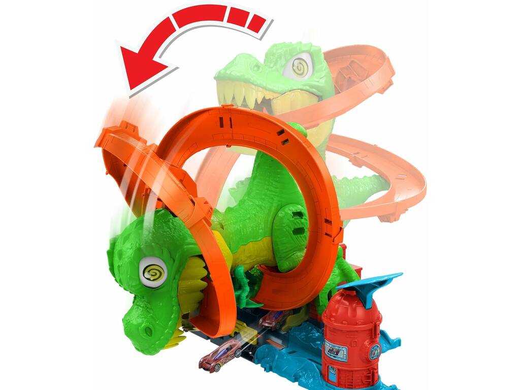 Hot Wheels City Battaglia di fuoco del T-Rex