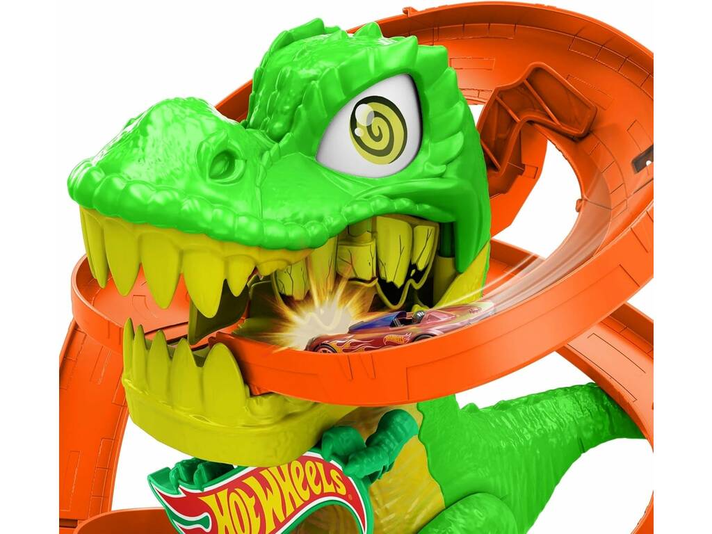 Hot Wheels City Battaglia di fuoco del T-Rex