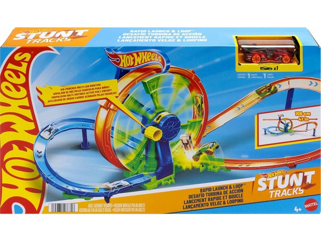 Hot Wheels Stunt Tracks Turbine Challenge Circuit