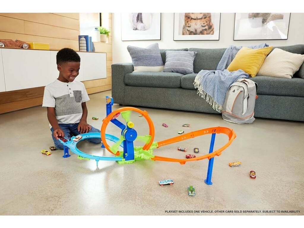 Hot Wheels Stunt Tracks Turbine Challenge Circuit