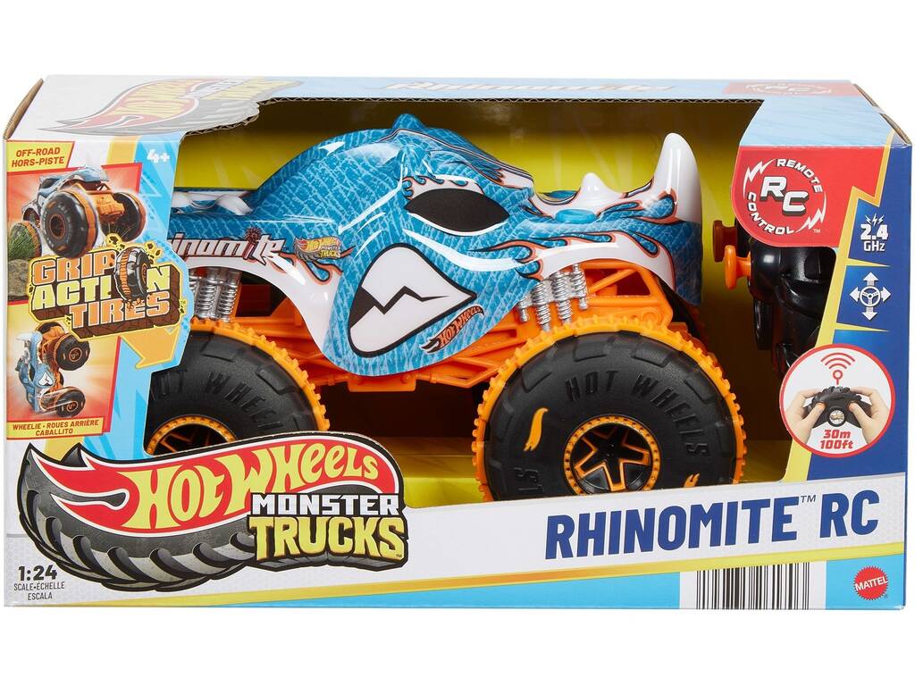 Hot Wheels Monster Trucks Veicolo Rhinomite Auto radiocomandata