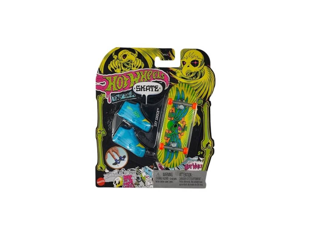 Hot Wheels Skate Tony Hawk Neon Pack Skate con scarpe da ginnastica
