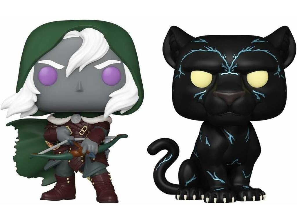 Funko Pop Giochi di Dungeons and Dragons Pack 2 con Drizzt Do'Urden e Guenhwyvar