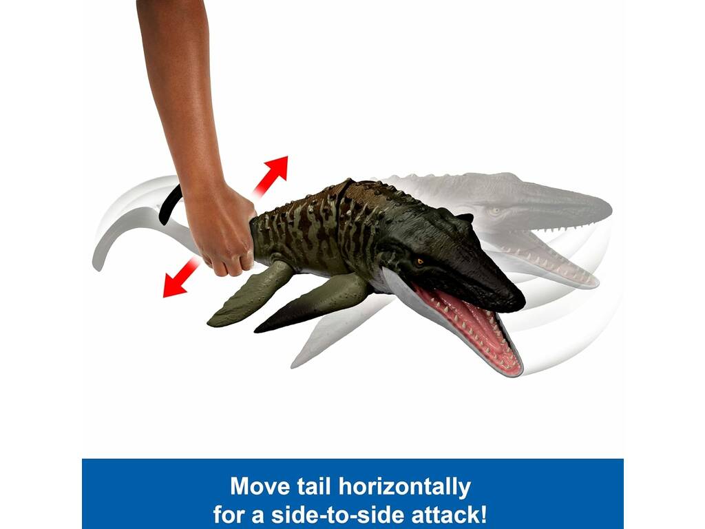 Jurassic World Rebirth Figura Mosasaurus Bite’N Blast de 60 cm