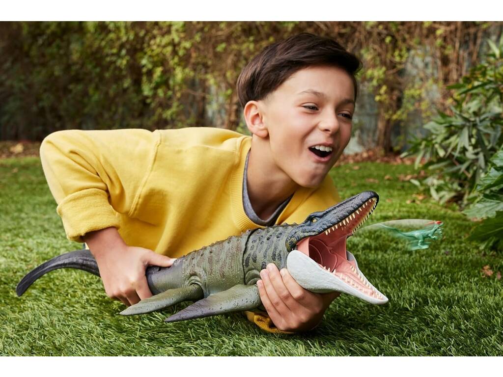 Jurassic World Rebirth Figura Mosasaurus Bite’N Blast de 60 cm