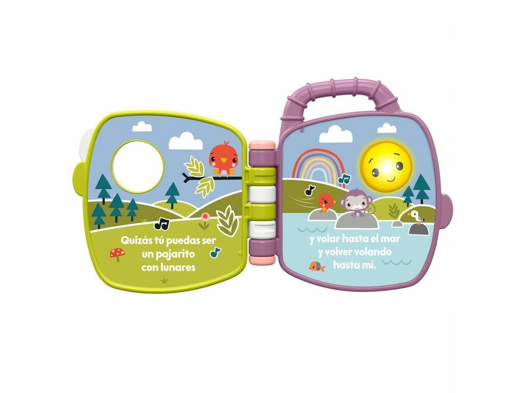 Fisher Price Libro delle storie musicali della scimmia viola