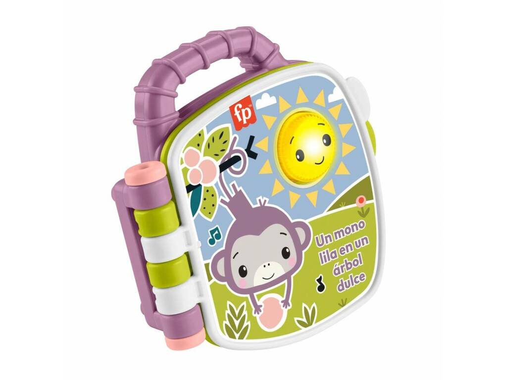 Fisher Price Libro delle storie musicali della scimmia viola
