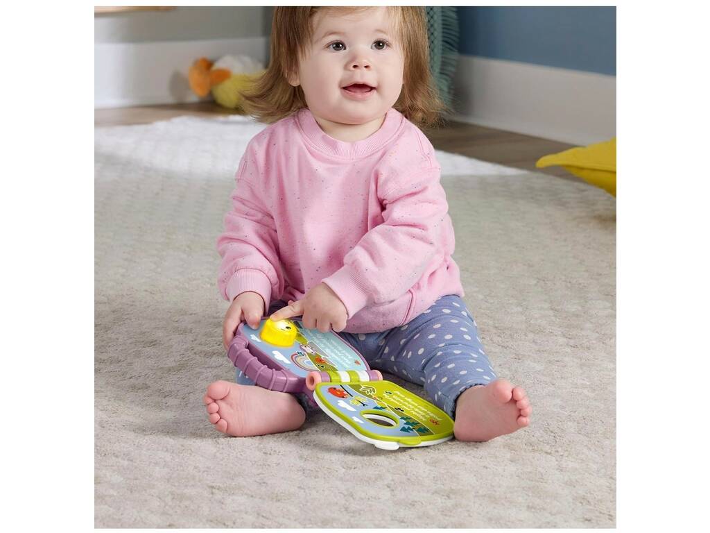 Fisher Price Libro delle storie musicali della scimmia viola