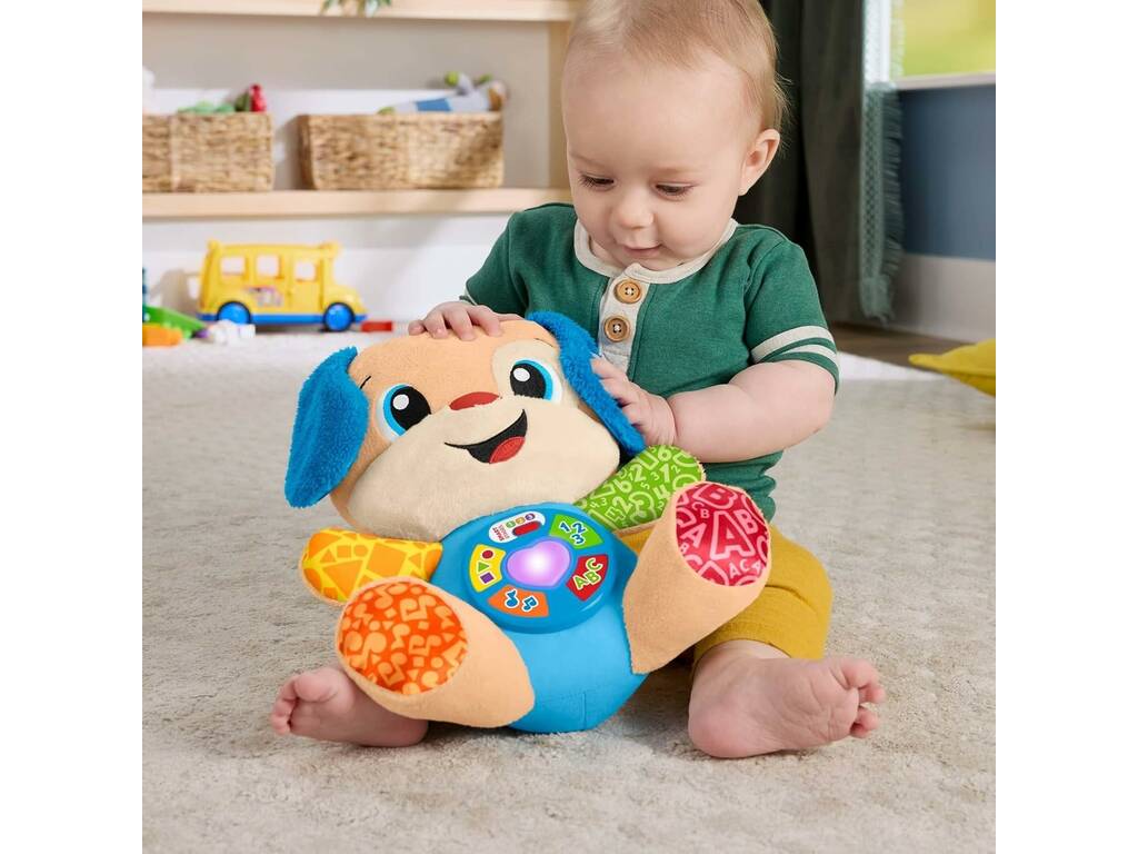 Fisher Price Peluche Interattivo Ridi e Impara Cagnolino Smart Stages
