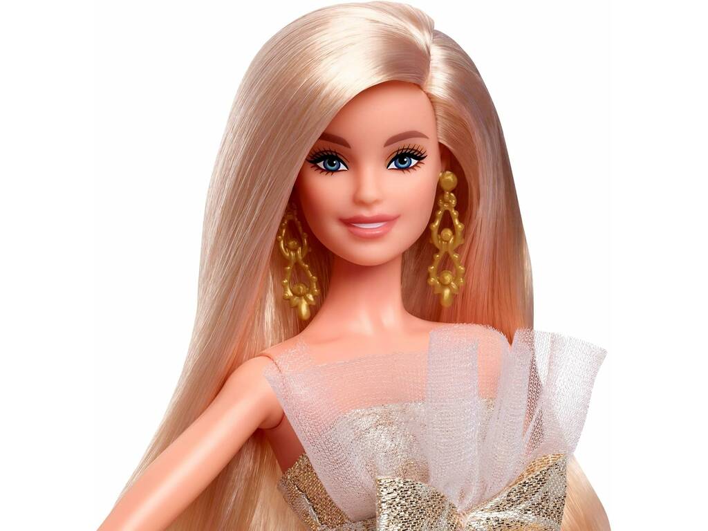 Barbie Signature Muñeca Rubia Holiday Joyeux Noël 2025